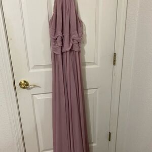 David's Bridal Dusty Rose Gown